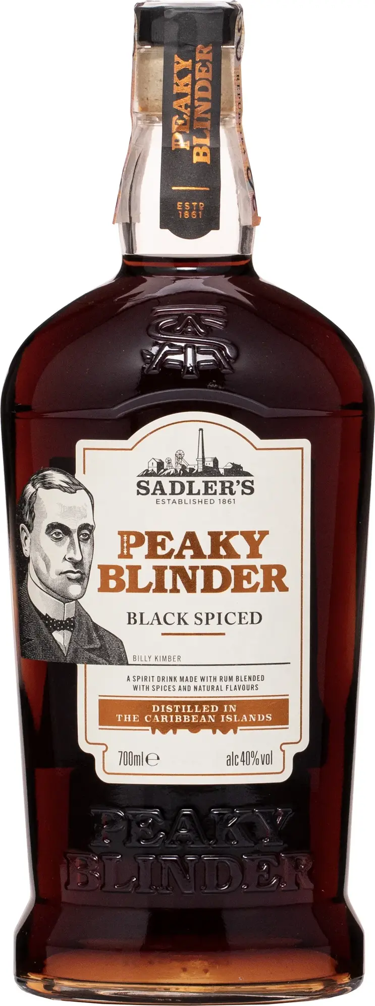Peaky Blinder Black Spiced Rum 40% Vol. 0,7l
