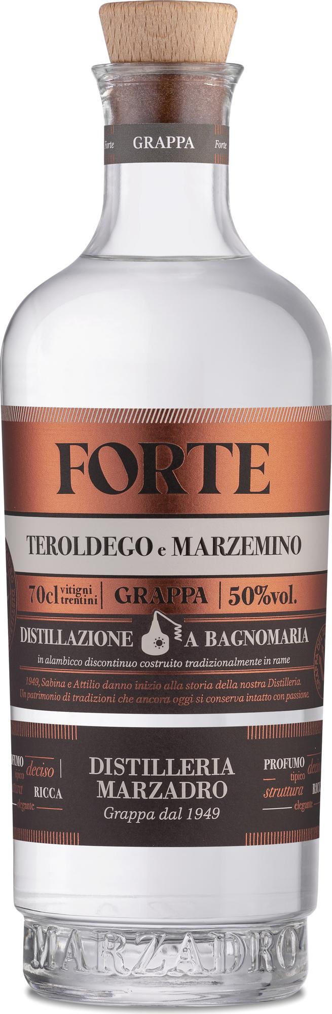 Marzadro FORTE Grappa 50% Vol. 0,5l
