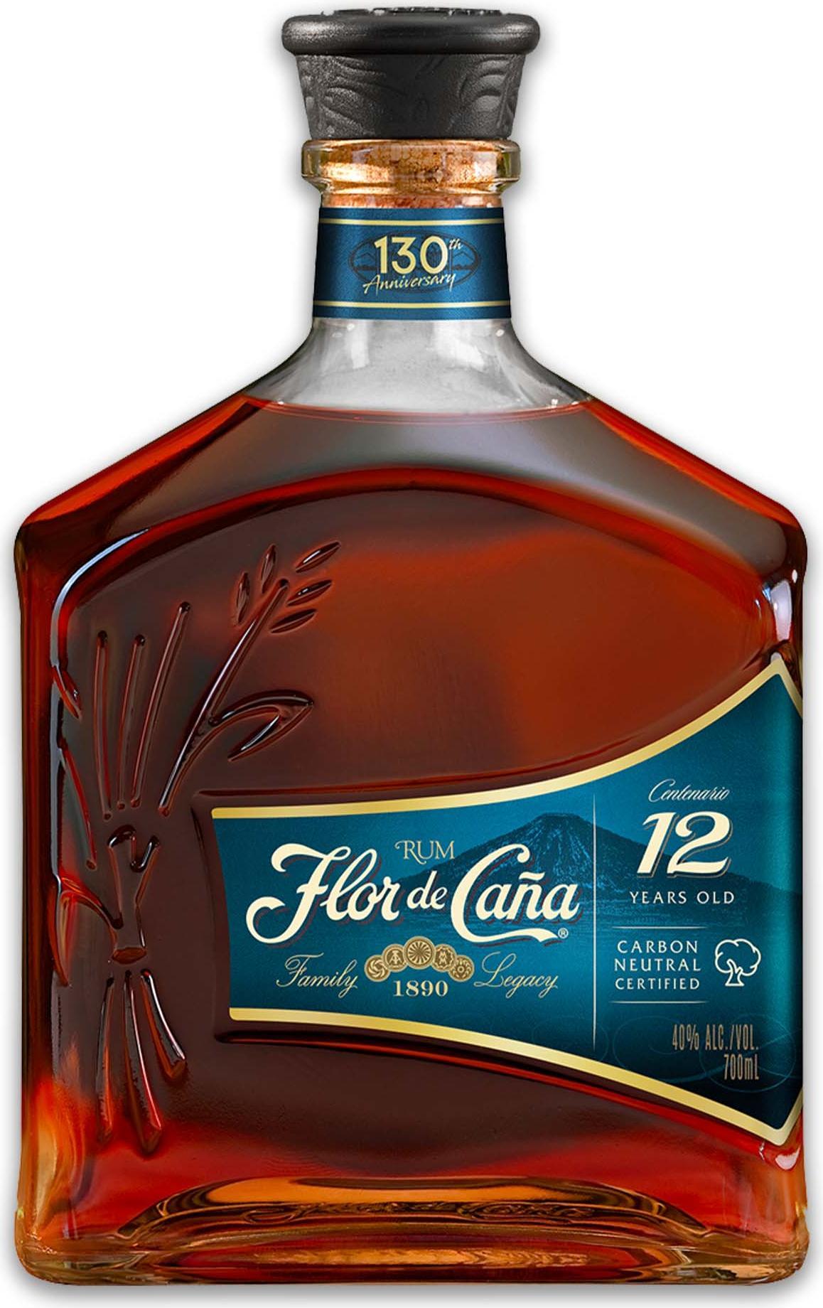 Flor de Caña 12 Years Old Rum 40% Vol. 0,7l