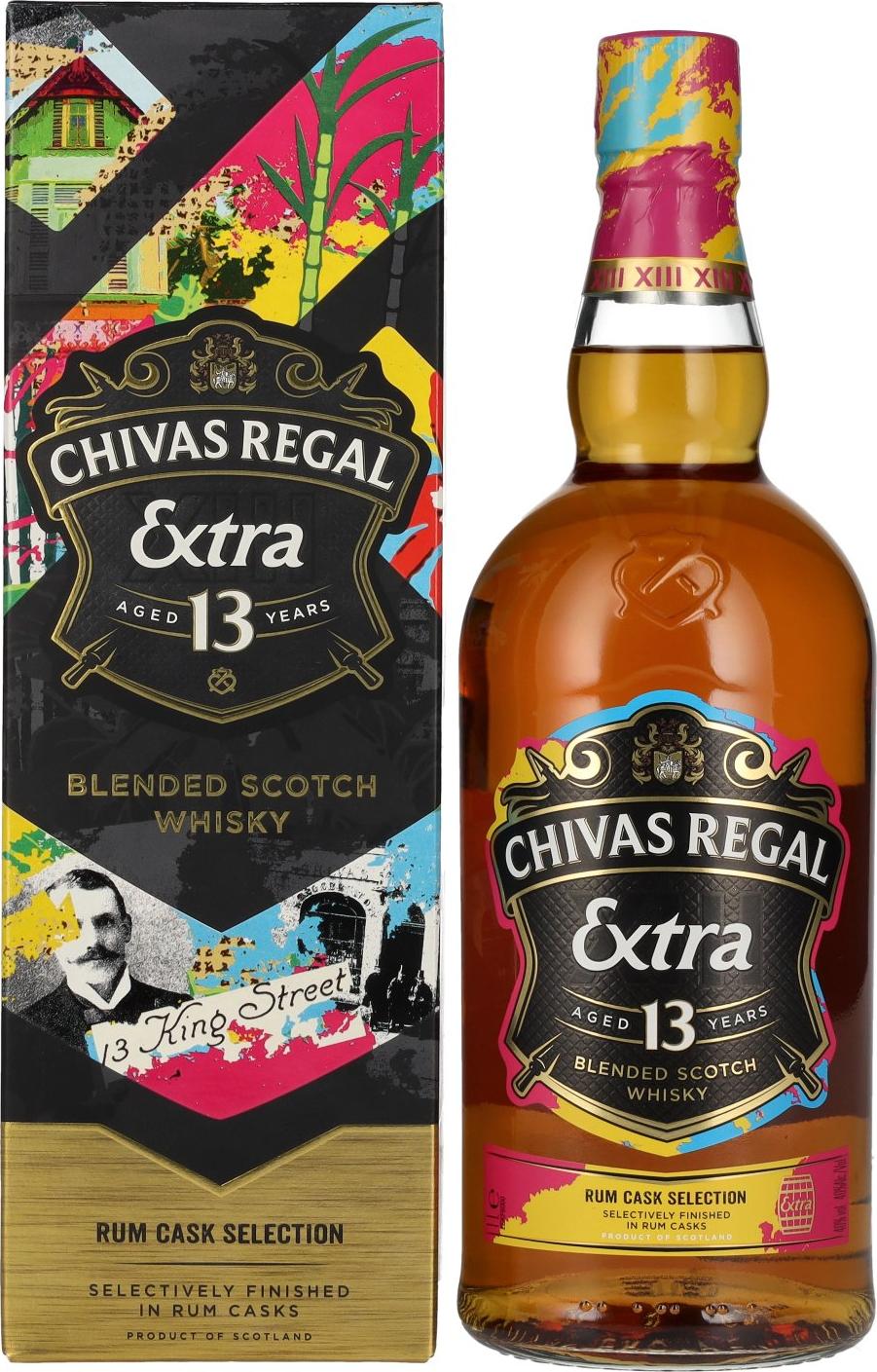 Chivas Regal EXTRA 13 RUM CASKS Finish 40% Vol. 1l in Giftbox