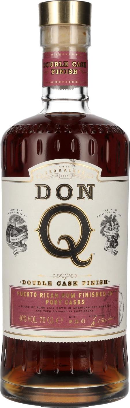 Don Q Double Cask PORT CASK FINISH Rum 40% Vol. 0,7l