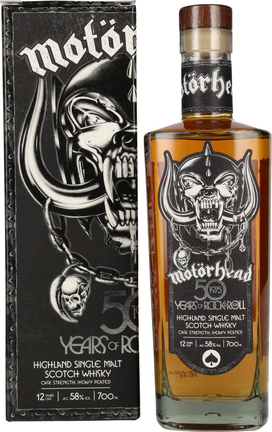 Motörhead 50 Years of Rock & Roll Highland Single Malt Scotch Whisky 58% Vol. 0,7l in Giftbox