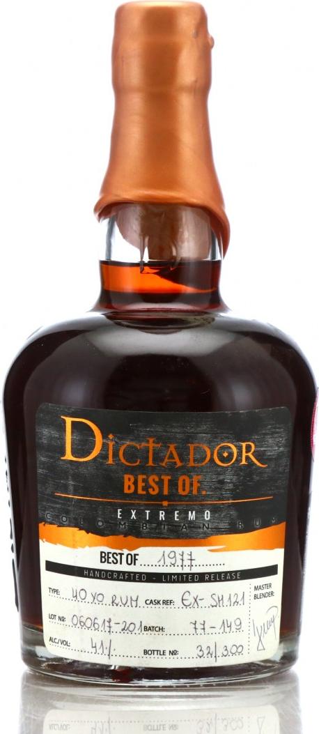 Dictador BEST OF 1977 40YO 41% Vol. 0,7l