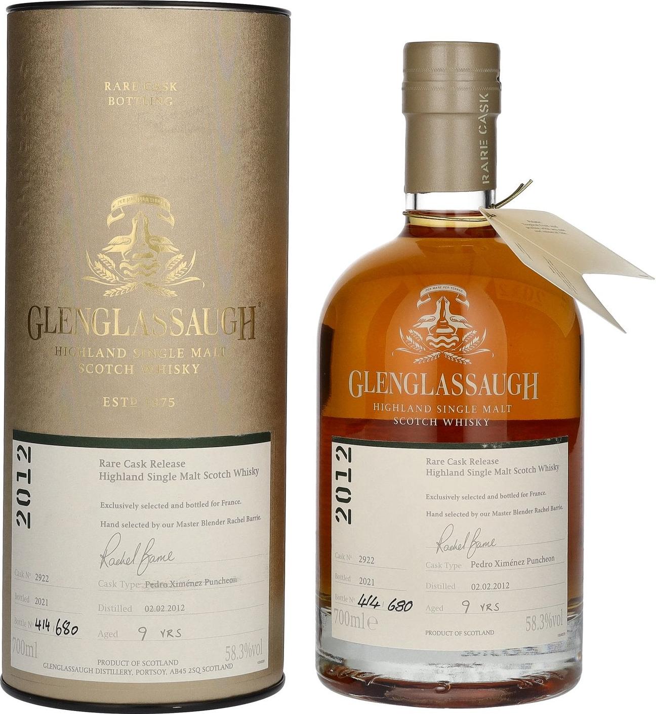 Glenglassaugh 9 Years Old RARE CASK RELEASE 2012 PX Puncheon Batch 4 58,3% Vol. 0,7l in Giftbox