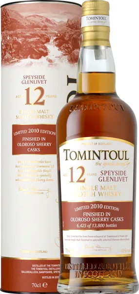 Tomintoul 2010 OLOROSO SHERRY CASKS Finish 12 Year Old 40% Vol. 0,7l in Giftbox
