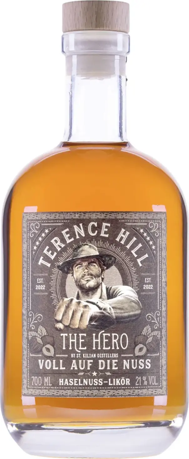 St. Kilian Terence Hill THE HERO Nutty Hazelnut Liqueur 21% Vol. 0,7l