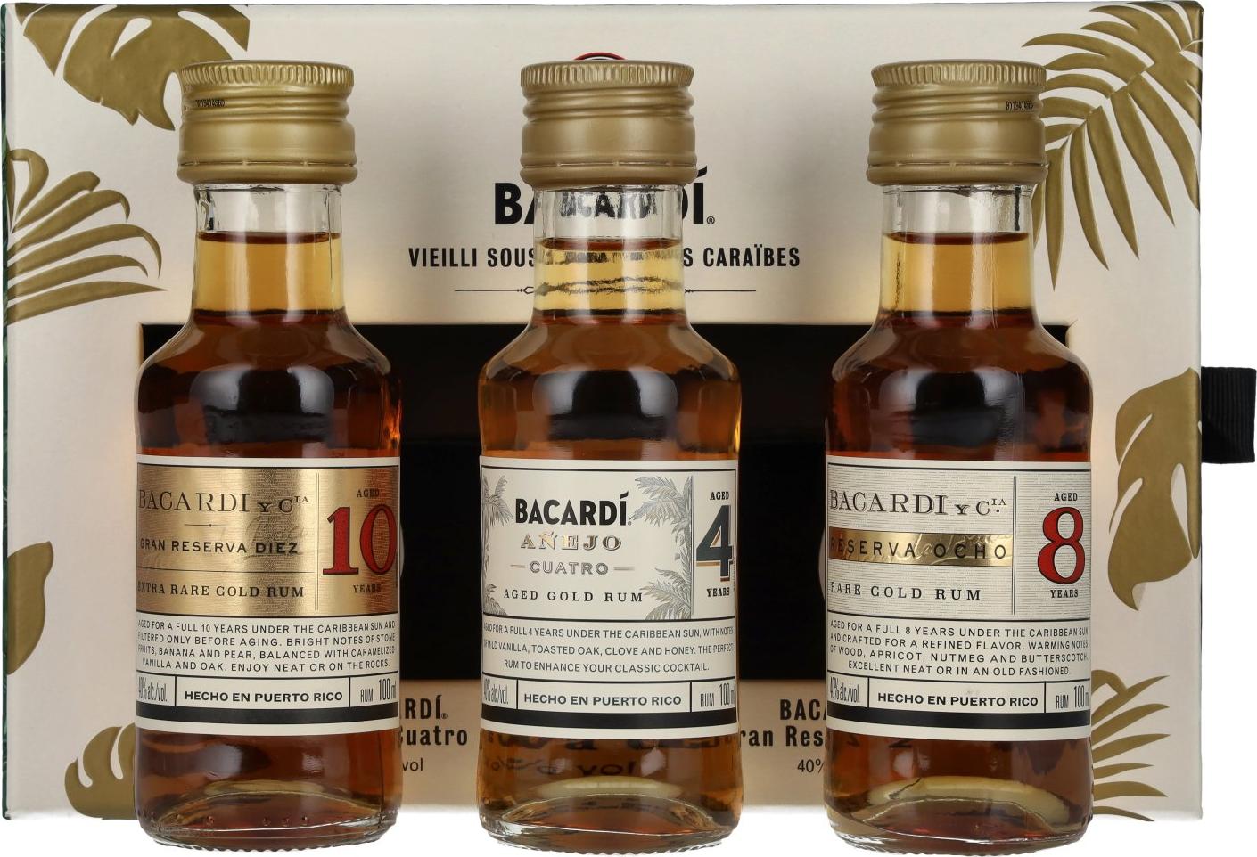 Bacardi DISCOVERY PACK 40% Vol. 3x0,1l in Giftbox