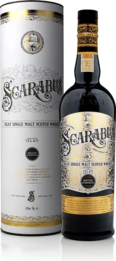 Hunter Laing SCARABUS BATCH STRENGTH Islay Single Malt 57% Vol. 0,7l in Giftbox
