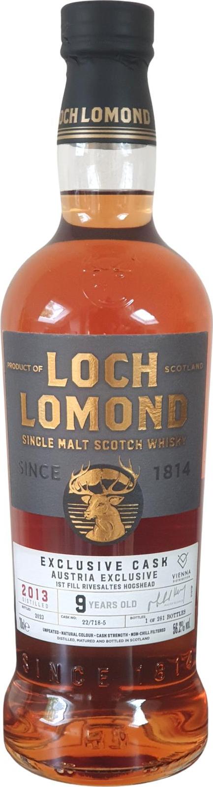 Loch Lomond 9 Years Old RIVESALTES Austria Exclusive Cask 2013 56,2% Vol. 0,7l in Giftbox