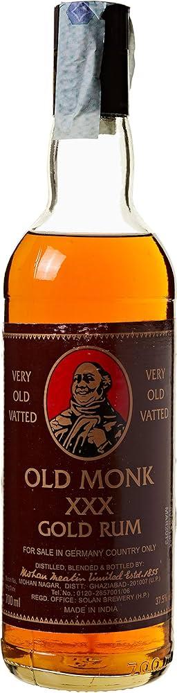 Old Monk XXX Gold Rum 37,5% Vol. 0,7l