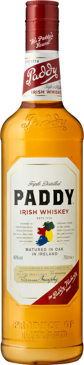 Paddy Irish Whiskey 40% Vol. 0,7l