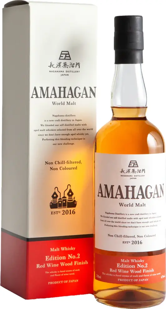 Amahagan Edition No.2 RED WINE WOOD Finish 47% Vol. 0,7l in Giftbox