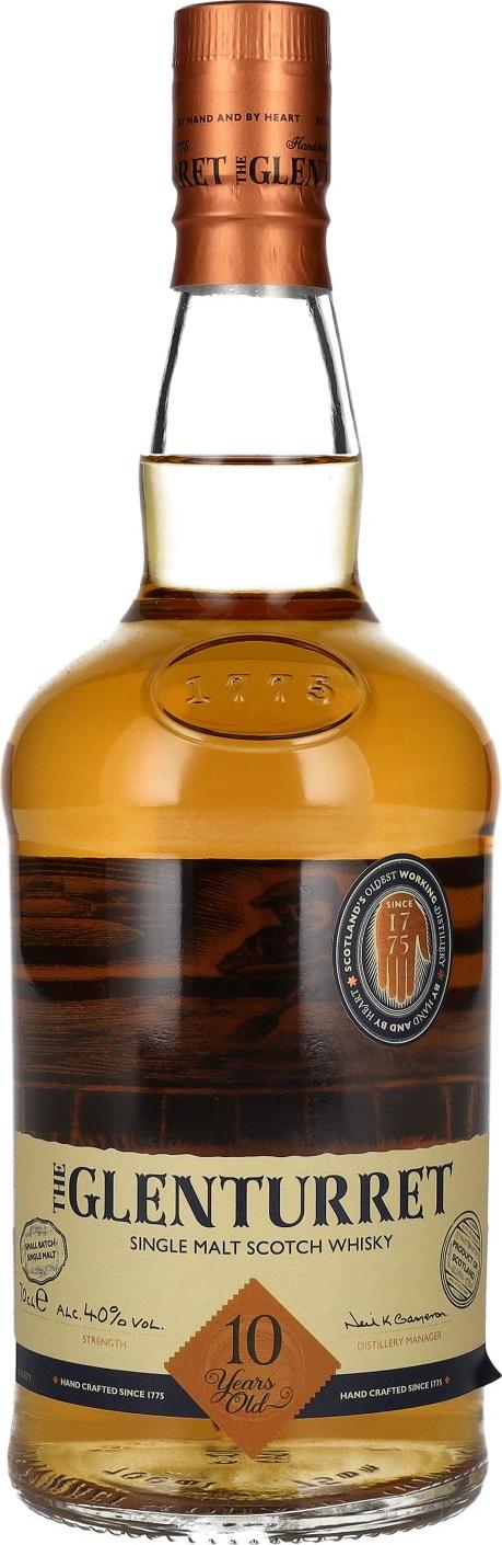 The Glenturret 10 Years Old Single Malt Scotch Whisky 40% Vol. 0,7l