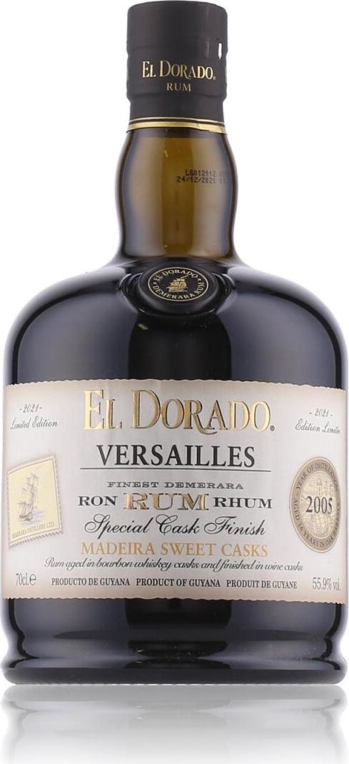 El Dorado VERSAILLES Special Madeira Sweet Casks Rum 2005 55,9% Vol. 0,7l