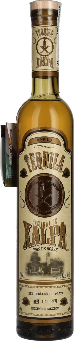 Hacienda De Xalpa Tequila Añejo 100% de Agave 38% Vol. 0,7l