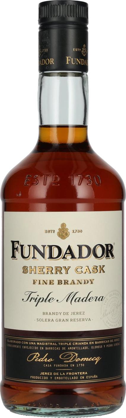 Fundador Triple Madera Brandy 38% Vol. 0,7l