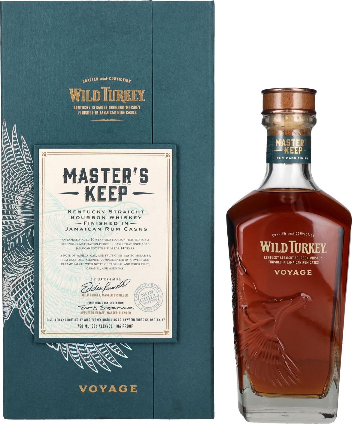 Wild Turkey MASTER'S KEEP VOYAGE Kentucky Straight Bourbon Whiskey 53% Vol. 0,75l in Giftbox