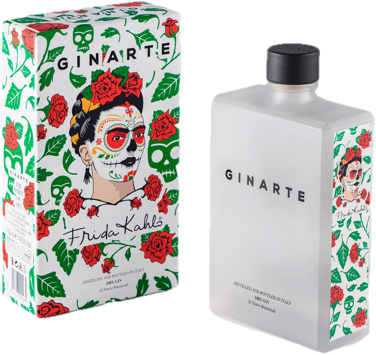 GINARTE Frida Kahlo The Life of con Special Edition Dry Gin 43,5% Vol. 0,7l in Giftbox