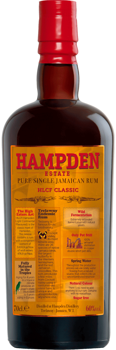 Hampden Estate HLCF CLASSIC Estate Pure Single Jamaican Rum 60% Vol. 0,7l in Giftbox