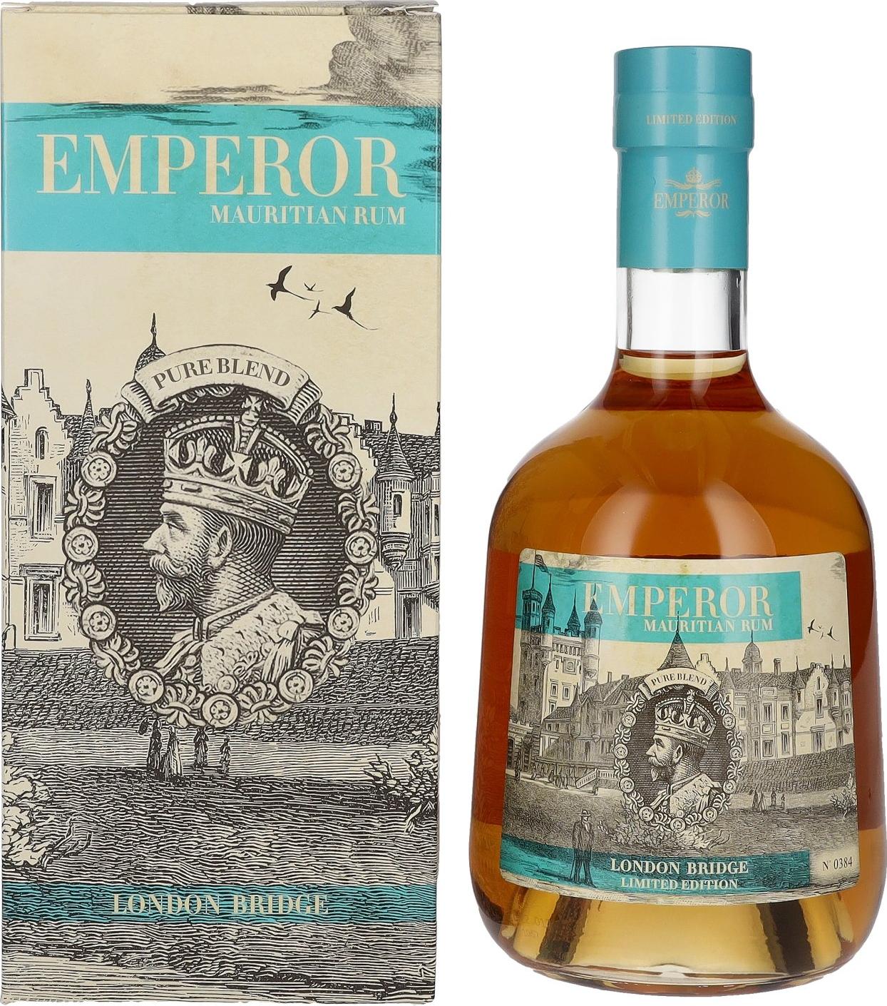 Emperor Rum LONDON BRIDGE Mauritian Rum Limited Edition 40% Vol. 0,7l in Giftbox