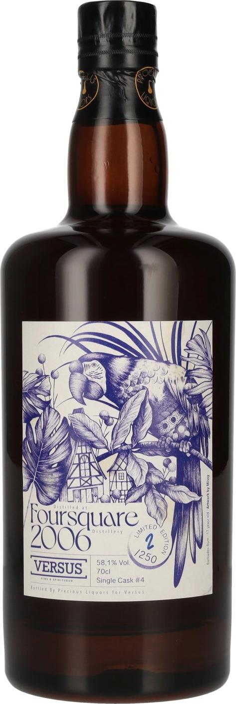 Foursquare 17 Years Old Single Cask Rum bottled for Versus #4 58,1% Vol. 0,7l