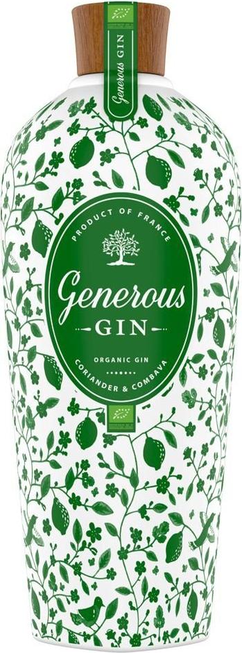Generous Gin Generous Green Organic CORIANDER & COMBAVA Gin 44% Vol. 0,7l