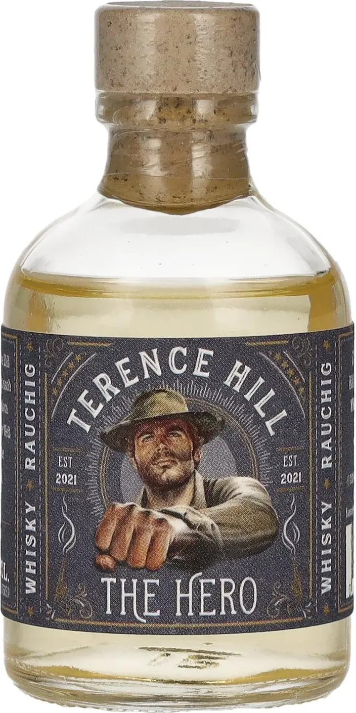 St. Kilian TERENCE HILL – THE HERO – WHISKY (SMOKY / RAUCHIG) MINI 49% Vol. 0,05l