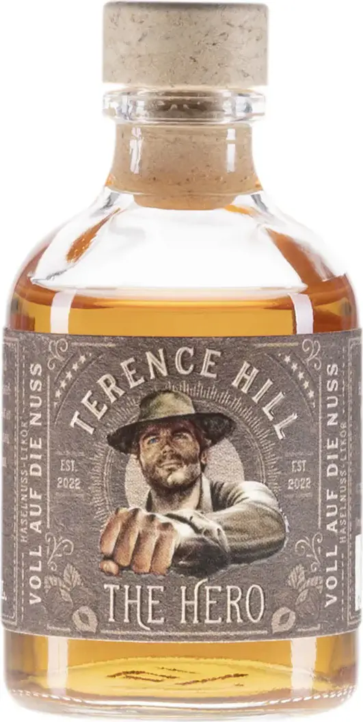 St. Kilian TERENCE HILL – THE HERO – VOLL AUF DIE NUSS MINI 21% Vol. 0,05l