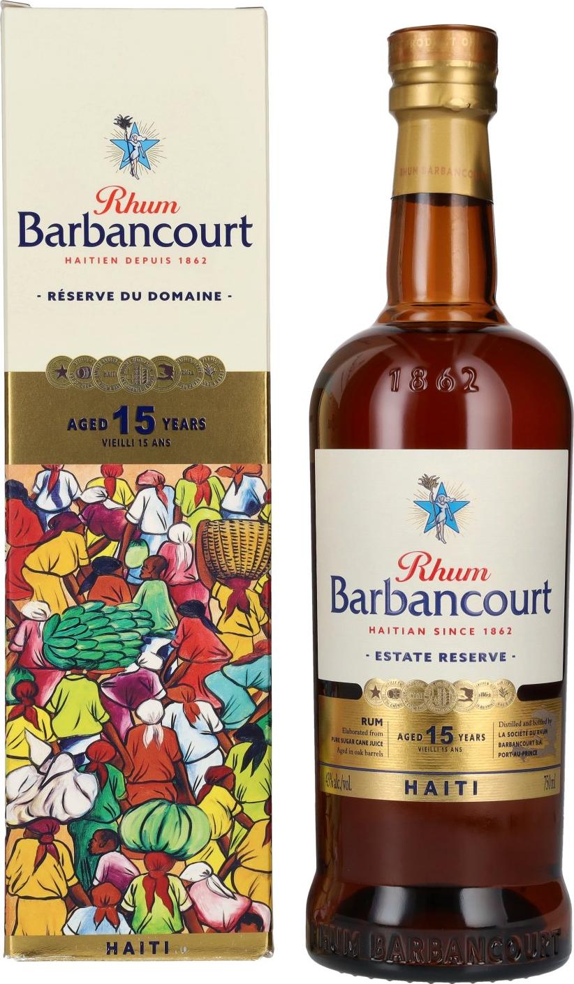 Barbancourt 15 Years Old Réserve du Domaine Rhum 43% Vol. 0,75l in Giftbox