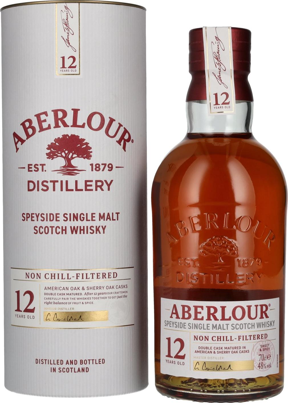 Aberlour 12 Year Old NON CHILL-FILTERED 48% Vol. 0,7l