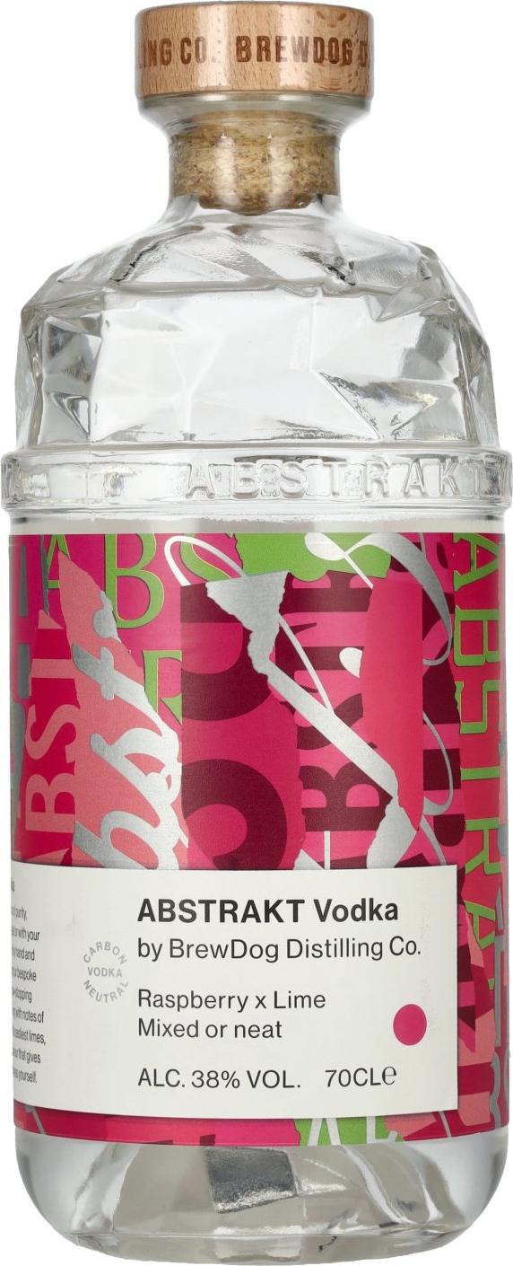Brewdog ABSTRAKT RASPBERRY X LIME Vodka 38% Vol. 0,7l