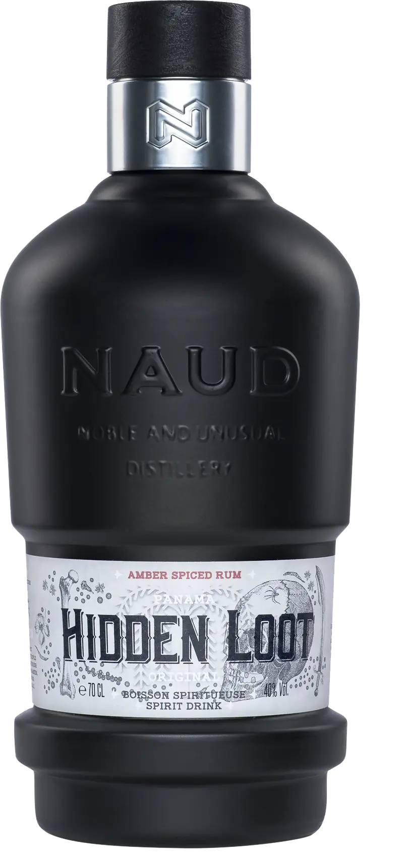 Naud HIDDEN LOOT - ORIGINAL Amber Spiced Rum 40% Vol. 0,7l