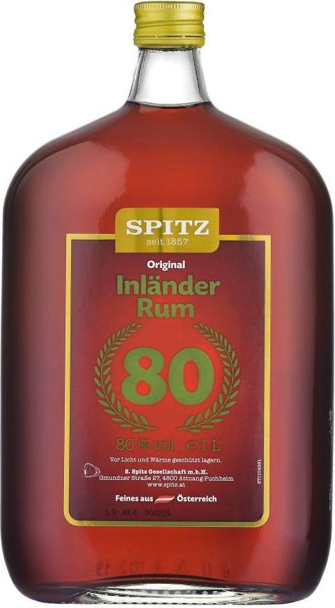 Spitz Inländer Rum 80% Vol. 1l