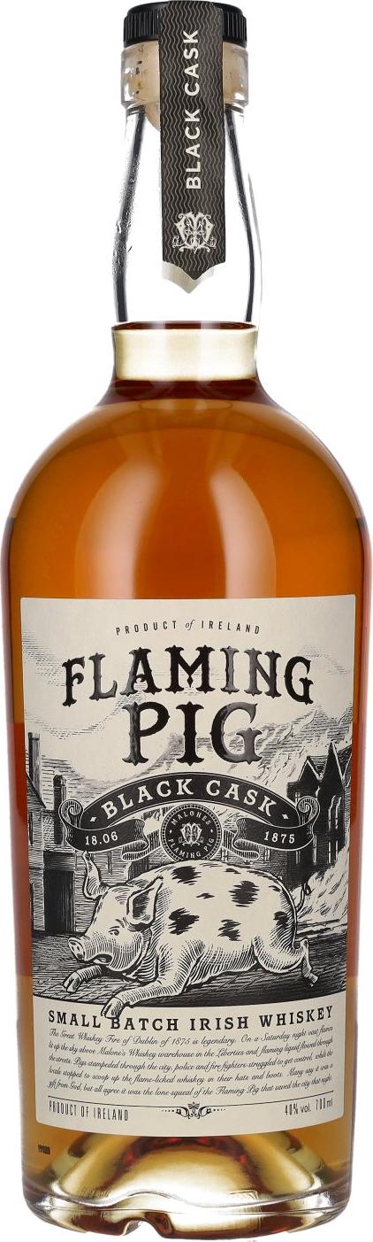 Flaming Big Flaming Pig BLACK CASK Small Batch Irish Whiskey 40% Vol. 0,7l