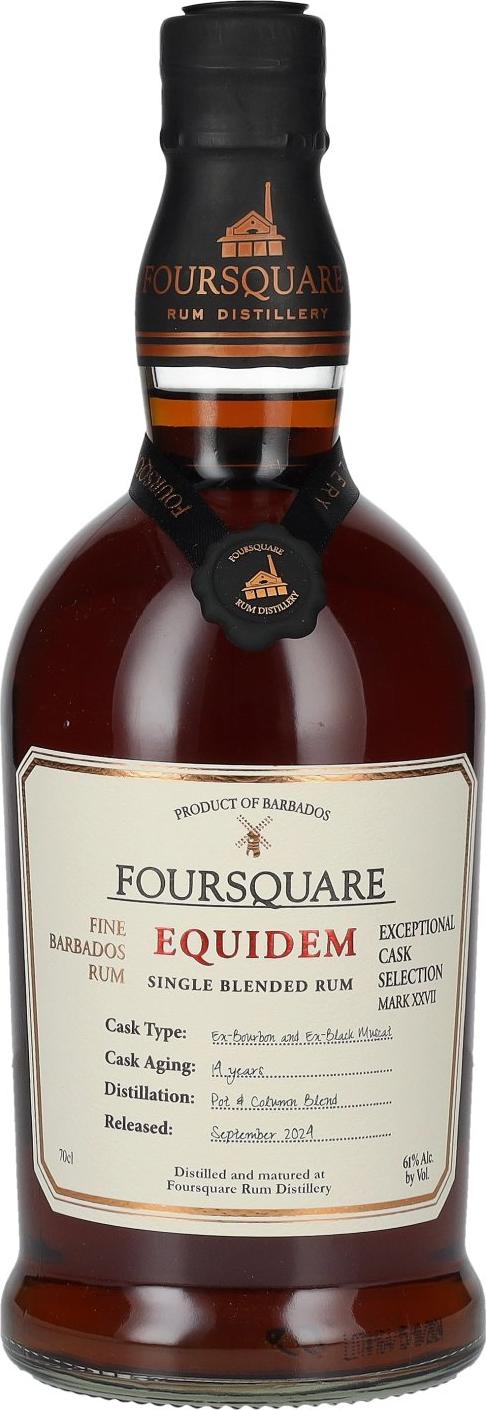 Foursquare 14 Years Old Exceptional Cask EQUIDEM SELECTION MARK XXVII 61% Vol. 0,7l