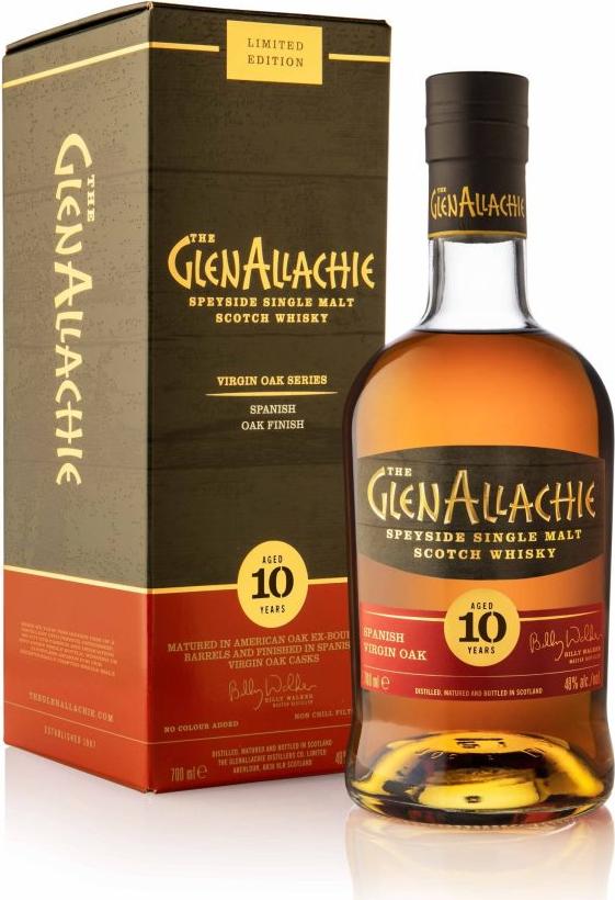 The GlenAllachie 10 Years Old SPANISH VIRGIN OAK FINISH 48% Vol. 0,7l in Giftbox