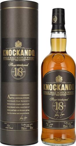 18 Years Old Slow Matured Single Malt Scotch Whisky 43% Vol. 0,7l in Giftbox