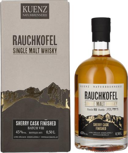 Rauchkofel Single Malt Whisky Sherry Cask Finished 43% Vol. 0,5l in Giftbox