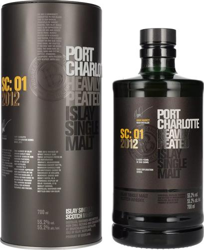SC:01 Heavily Peated Islay Single Malt 2012 55,2% Vol. 0,7l in Tinbox