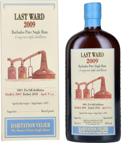LAST WARD Barbados Pure Single Rum 2009 59% Vol. 0,7l in Giftbox