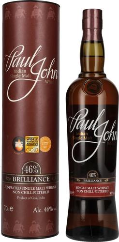 BRILLIANCE Indian Single Malt Whisky 46% Vol. 0,7l in Giftbox