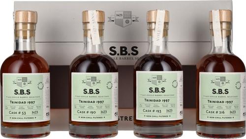 TRINIDAD Caroni Distillery Cask Strength 1997 63,2% Vol. 4x0,2l in Giftbox