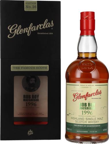 The Famous Scots ROB ROY MACGREGOR Highland Single Malt 1996 46% Vol. 0,7l in Giftbox