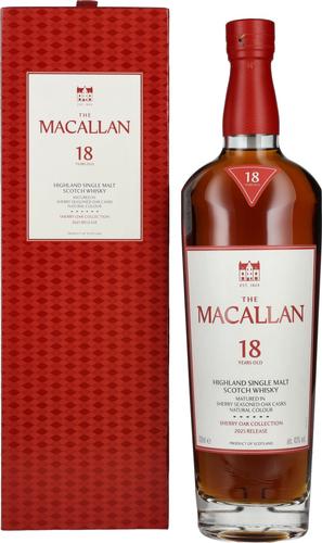 18 Years Old SHERRY OAK CASK 2025 43% Vol. 0,7l in Giftbox