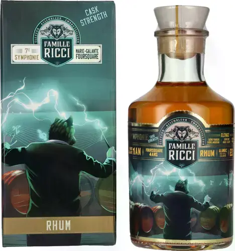 7e Symphonie 4 YO Foursquare Cask Strength Rhum 69% Vol. 0,5l in Giftbox