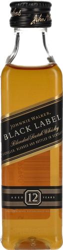 BLACK LABEL 12 Years Old Blended Scotch Whisky PET (Mini) 40% Vol. 0,05l