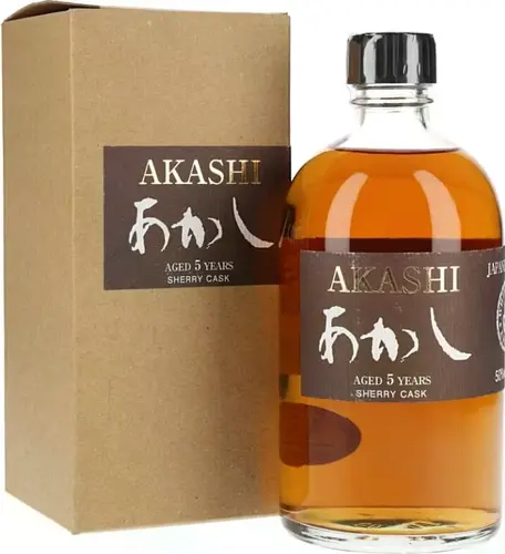 AKASHI Single Malt 5 Year Old Sherry Cask 50% Vol. 0,5l in Giftbox