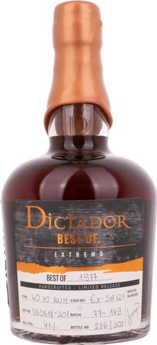 BEST OF 1977 EXTREMO Colombian Rum 40YO/060617EX-SH121 41% Vol. 0,7l