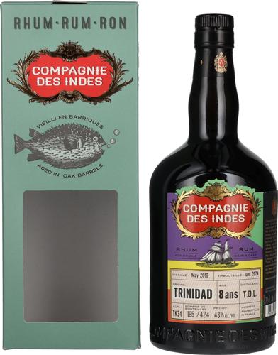 Trinidad T.D.L Rum Single Cask Strength 8 Years Old 2016 43% Vol. 0,7l in Giftbox