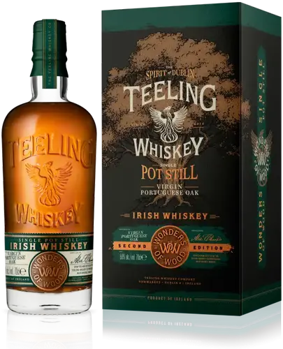 Single POT STILL Irish Whiskey Wonders of Wood Virgin Portuguese Oak 50% Vol. 0,7l in Giftbox